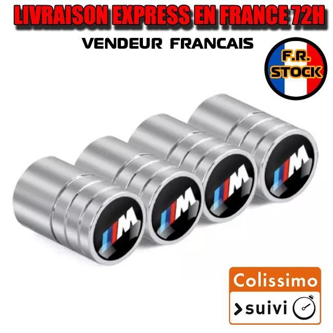 BMWS1 Bouchons de valve de roue Chromé pour BMW M Sport Stock en France BOITE
