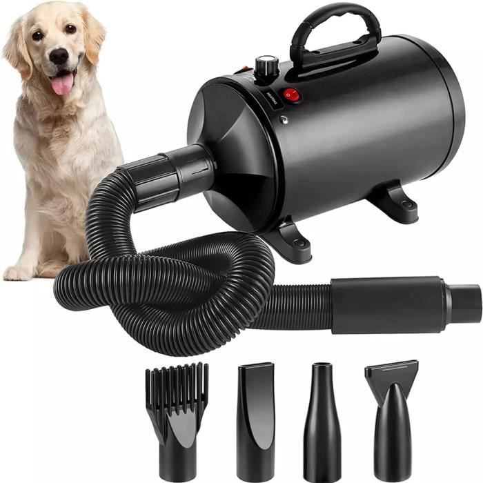 Comparer les prix de Séchoir Sèche-Poils Toilettage pour Chiens Chats Animaux 2800W - Chaleur et Vitesse Réglable