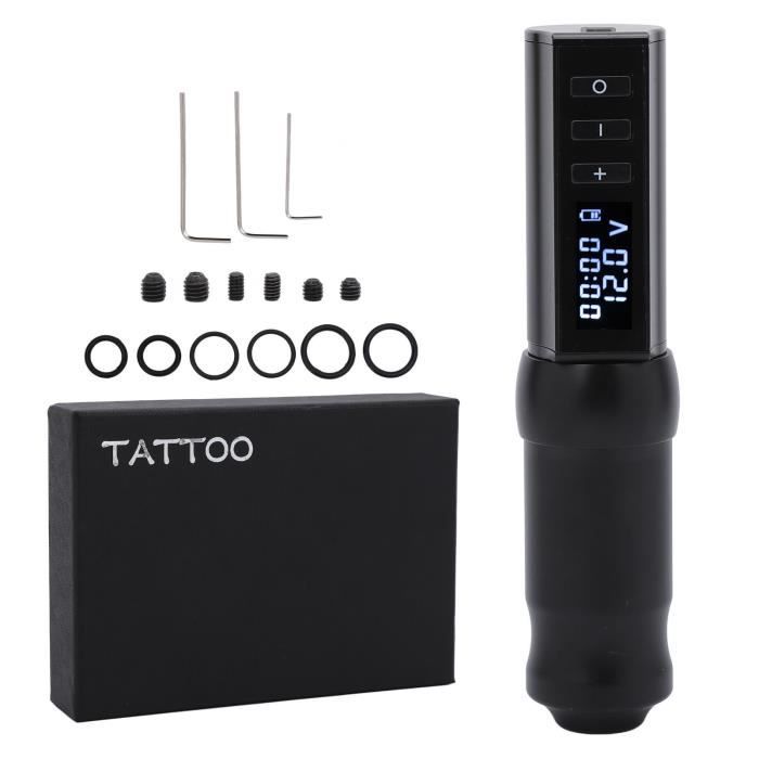 Neebol Kit Pistolet De Tatouage Sans Fil Rotatif Avec écran LCD, 20