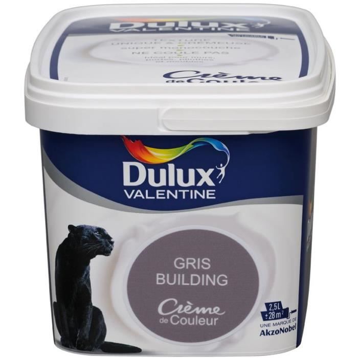 Peinture Creme De Couleur 2 5 L Gris Building Achat Vente Peinture Vernis Peinture 2 5 L Gris Building Cdiscount