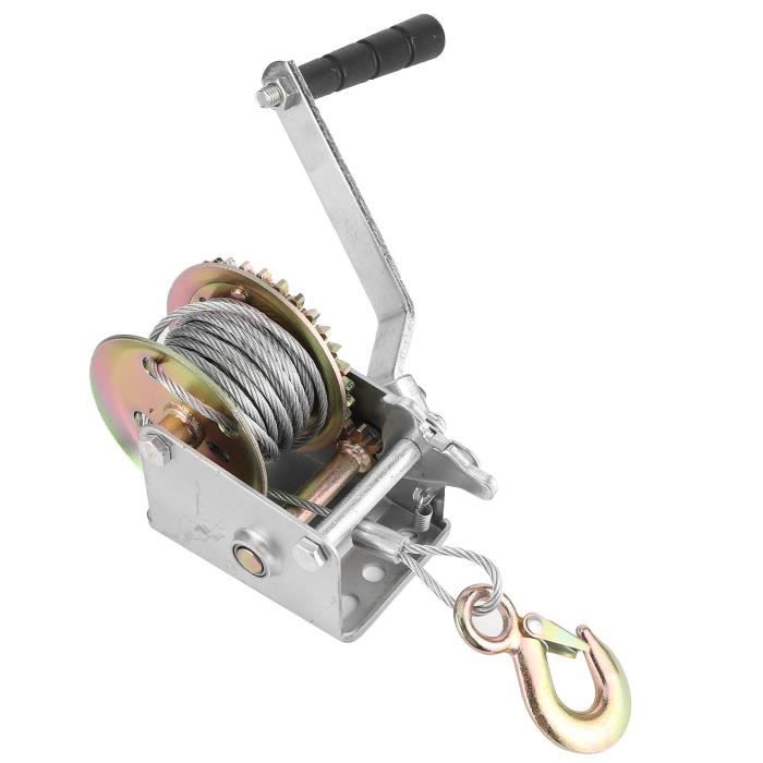 Treuil à Main Robuste NBJINGYI - 600 Lb - Câble Acier 26 Pieds - Engrenage 3.2:1 - Neuf