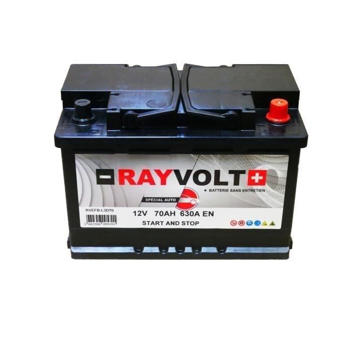 Batterie Auto RAYVOLT START-STOP EFB L3D70 12V 70AH 720A - Cdiscount Auto