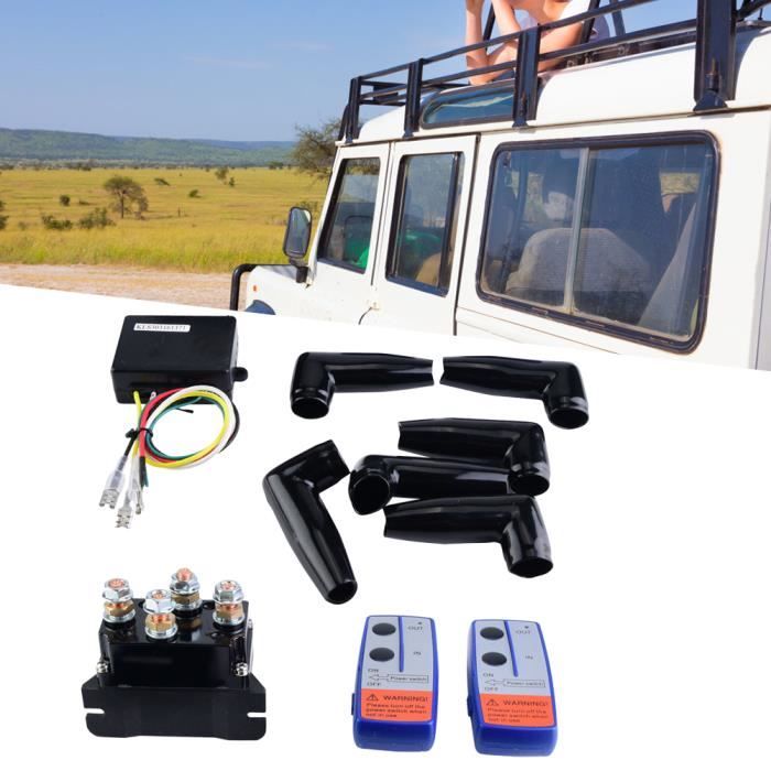 Garosa Relais Solénoïde Treuil 12 V 250 A – Kit Complet Avec Télécommande Sans Fil X2, Contacteur Puissant Pour VTT, Quad, 4x4 & Tracteur Jardin
