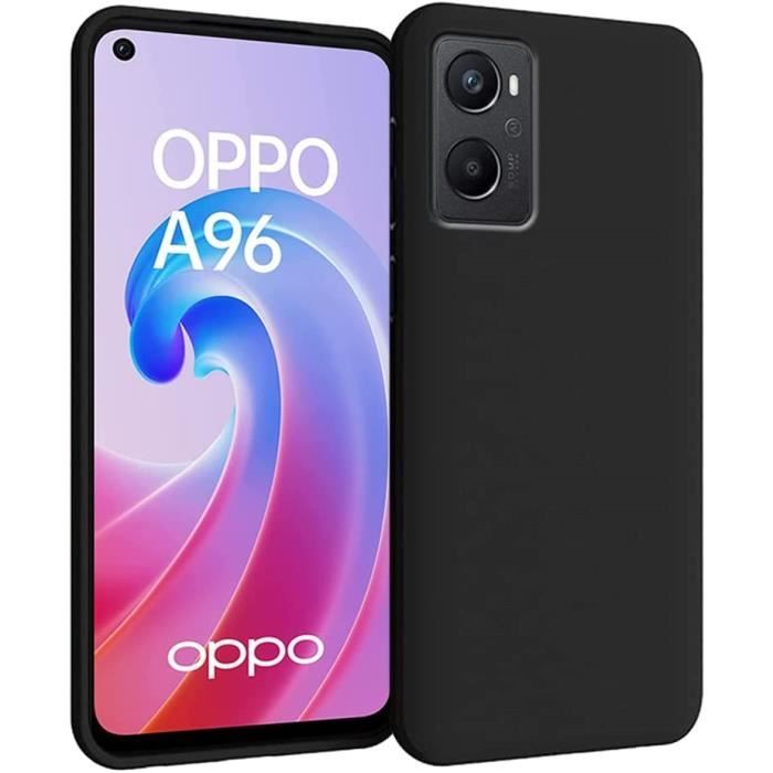 HHUAN Custodia per Oppo A96 5G (6.43), [2 Pezzi] Ultra sottile Trasparente Anti-Giallo TPU Custodie Anti Graffio Morbida Silicone Case, Cover per Oppo A96 5G - Clear + motivo