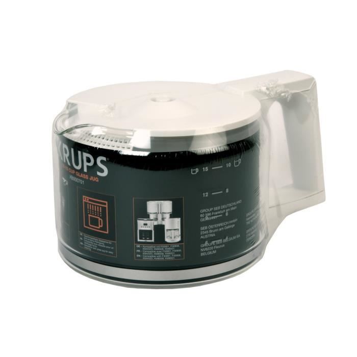 Verseuse pour cafetière - KRUPS - Pro Aroma - 125 L - 15 tasses - Blanc - Compatible cafetière Pro Aroma Verseuse pour cafetière - KRUPS - Pro Aroma - 125 L - 15 tasses - Blanc - Compatible cafetière Pro Aroma