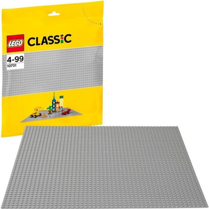 10701 - LEGO® Classic La plaque de base grise LEGO : King Jouet
