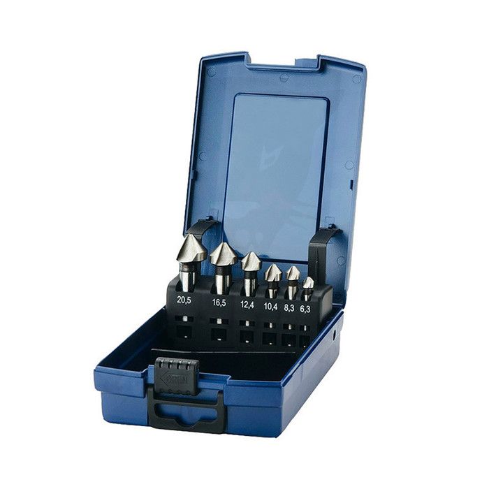 Coffret de fraises coniques à lamer pour défonceuse affleureuse 6 pcs MAKITA P 73592