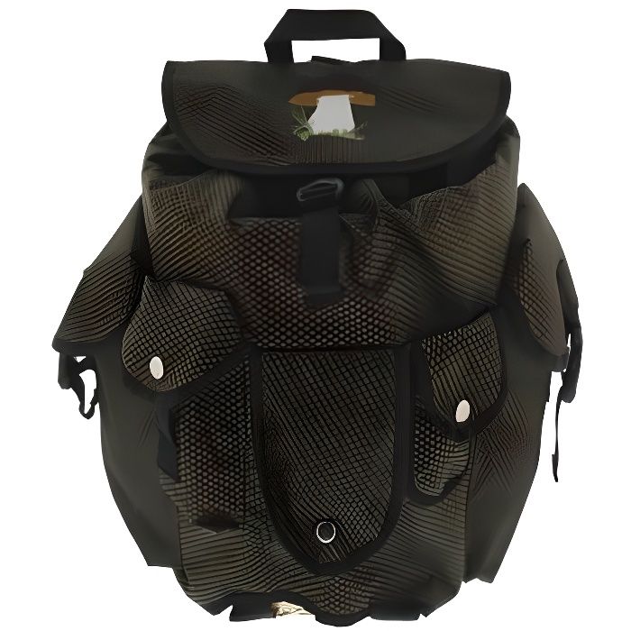 Sac à dos - Maserin - Récolte champignons - 36 x 36 x 26 cm - Kaki - 6 poches de rangement