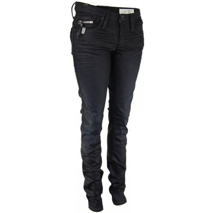 Jean Celebrity Pink Taille 7 - Coupe Skinny, Taille Basse, Couleur Noir/gris, En Coton Stretch, Occasion
