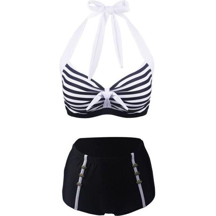maillot shorty taille haute
