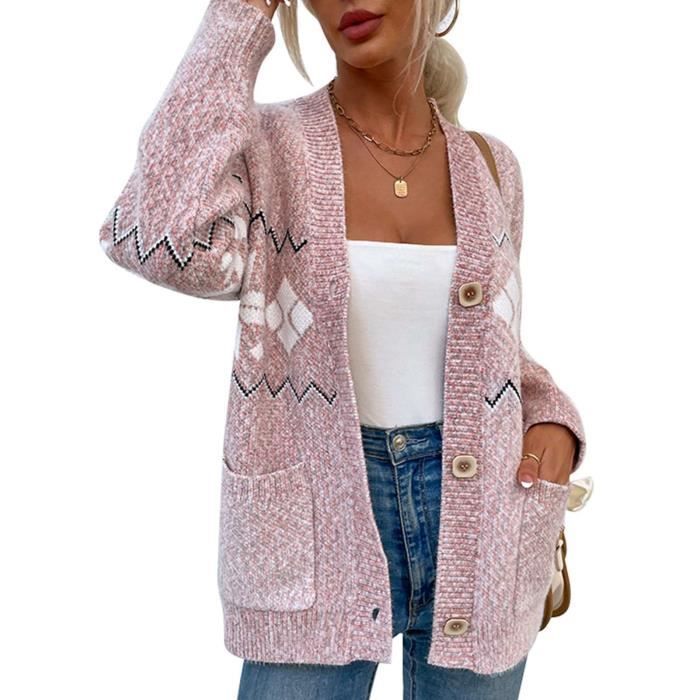 Pull ouvert on sale devant