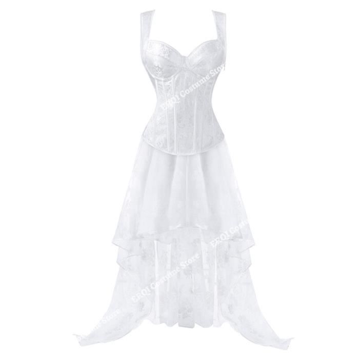 Robe corset de mariage en dentelle florale pour femme,robes corsets