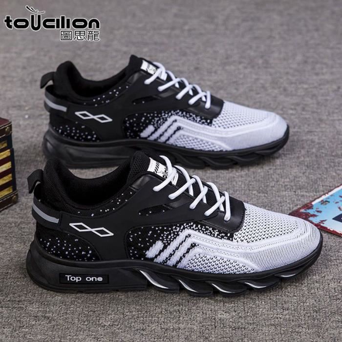 Baskets Homme JG 48 Chaussures Sport Masculines Respirante Blanc Cdiscount Chaussures