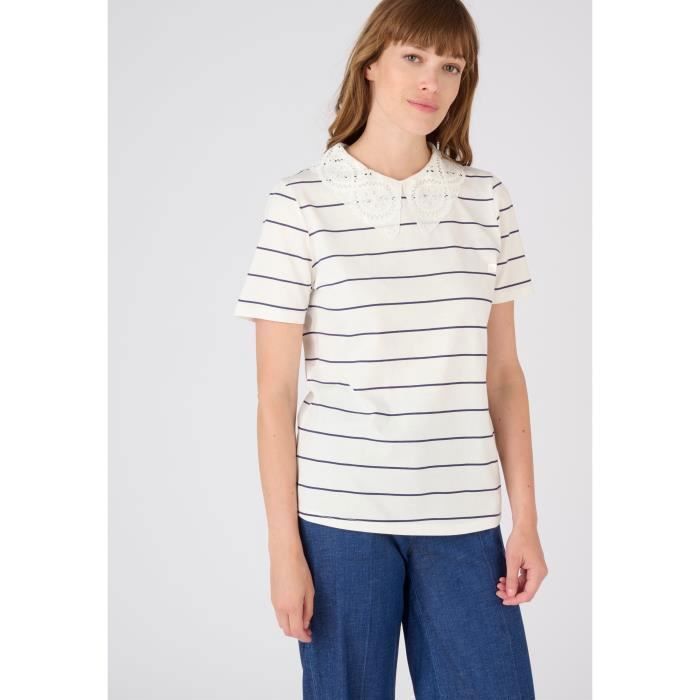 T-shirt rayé pur coton - T Shirt