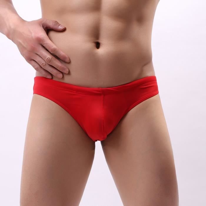 Slip de Bain Maillot de Bain Homme Avec Poches Rouge Taille Asiatique Rouge Cdiscount Prêtà