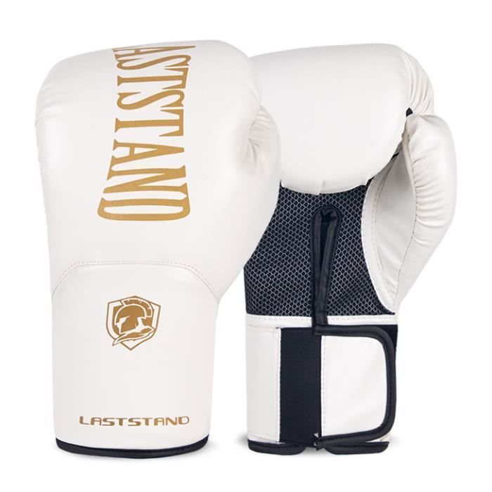 Gants De Boxe Cuir Synthétique Taille Unique - Pour Sac De Frappe/Arts Martiaux - Noir