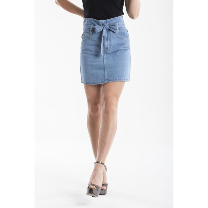 Jupe paper bag jean 2025