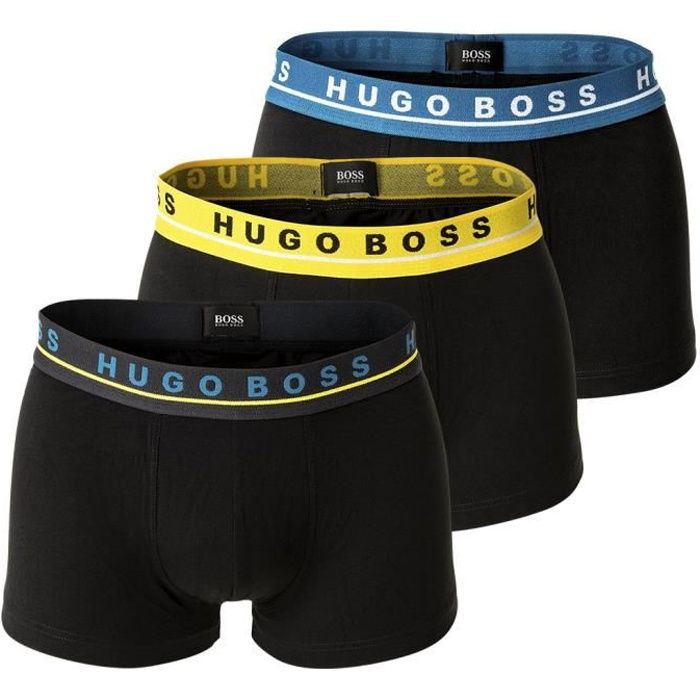 HUGO BOSS Calecon Homme uni Paquet de 3 Cdiscount Pret a Porter