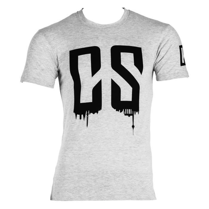 T-shirt de sport - Capital sports Beforce - pour homme - Taille L - gris chiné