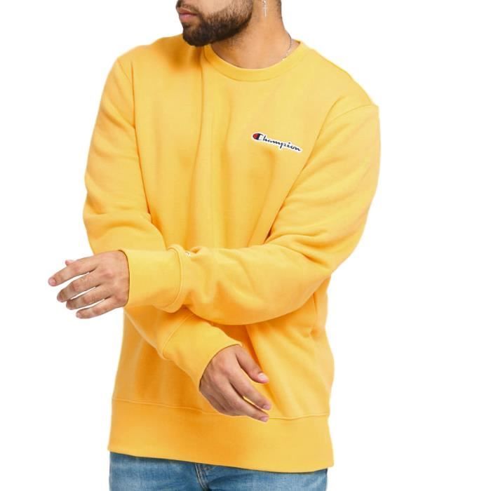 Sweat sales jaune champion