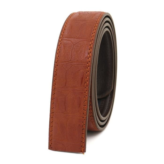Ceinture Homme Automatique à Cliquet - Largeur 35mm - Ajustable Et Sans Trous - Cuir Véritable