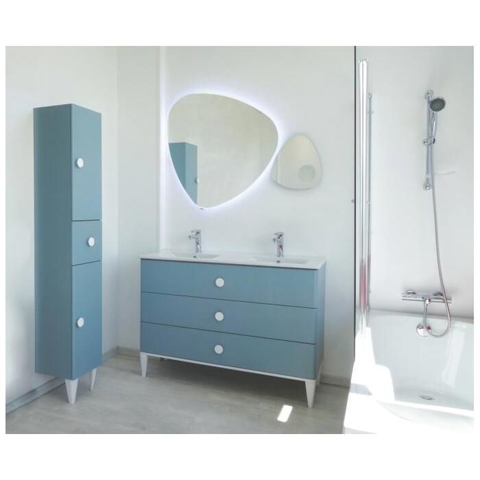 ONDEE ZEN Meuble de salle de bain à poser NEMOO plan vasque - L120cm - Vert deau - Laqué