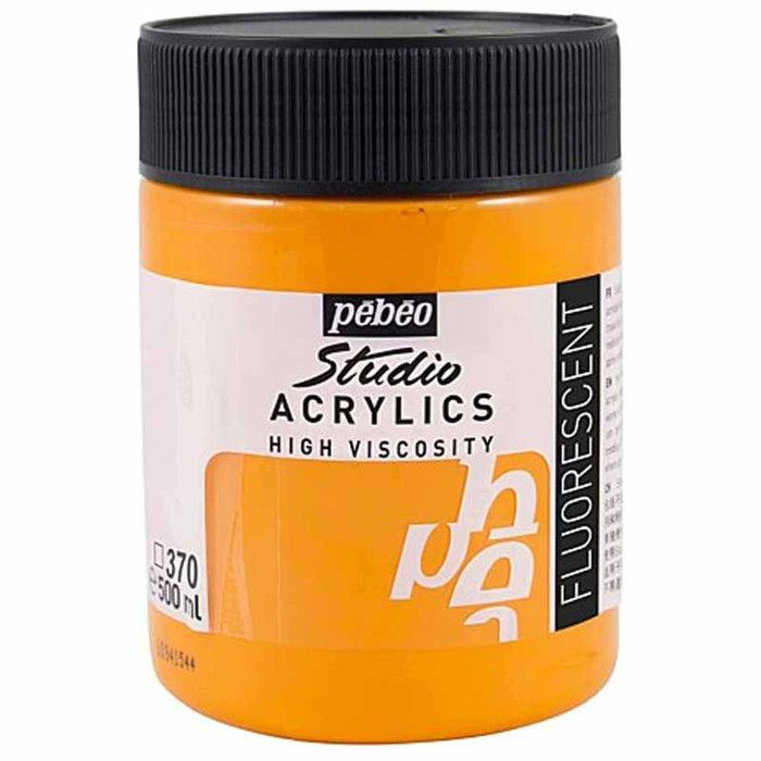 Peinture acrylique Pébéo Studio - High Viscosity - 500 ml Orange Fluo -  Achat / Vente peinture acrylique Peinture acrylique Pébéo - Cdiscount