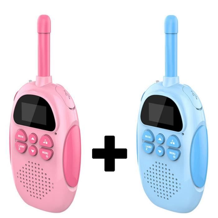 Talkpod Talkie-Walkie Enfant Lot De 2 – Rechargeable, PMR446 Longue Portée, Idéal Pour Jeux Et Camping (Rose + Vert)