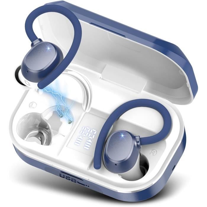 Ecouteurs Bluetooth Sans Fil Sport, Écouteurs Bluetooth 5.3 Hi-Fi