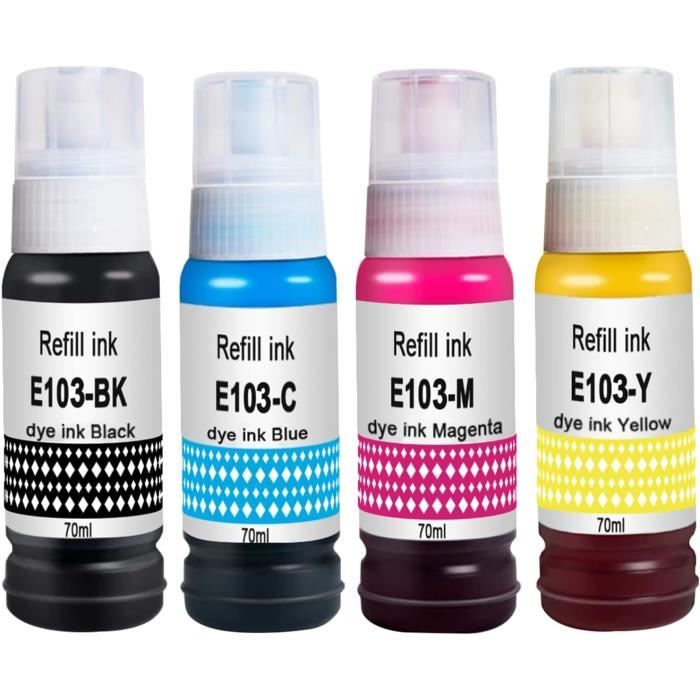 F-INK Lot 4 Cartouches Encre Sublimation Compatible Sawgrass SG400 SG800 – Noir 40ml + CMJ 32ml, Qualité Stable Pour Impression