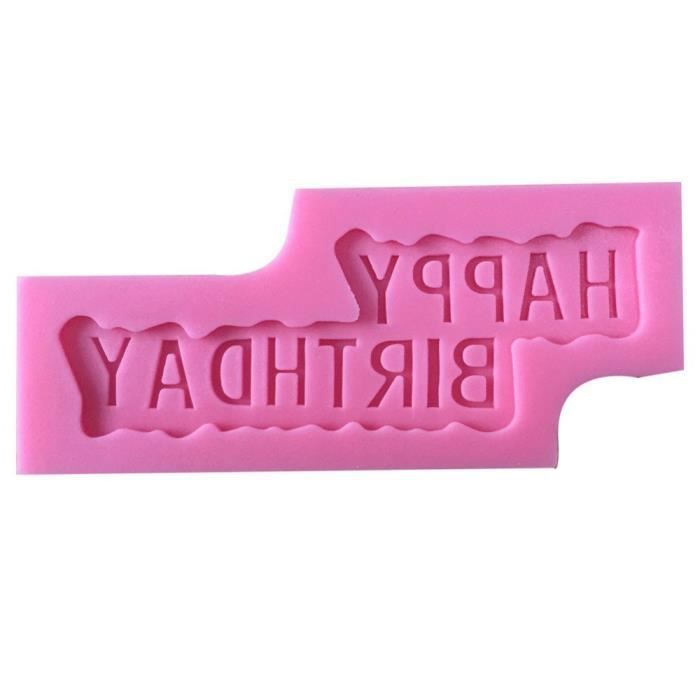 Da Wa Happy Birthday Cake Moule A Nourriture En Silicone Fondant Decoration Moule Cutter Sucre Gateau Au Chocolat Fondafi Cdiscount Maison