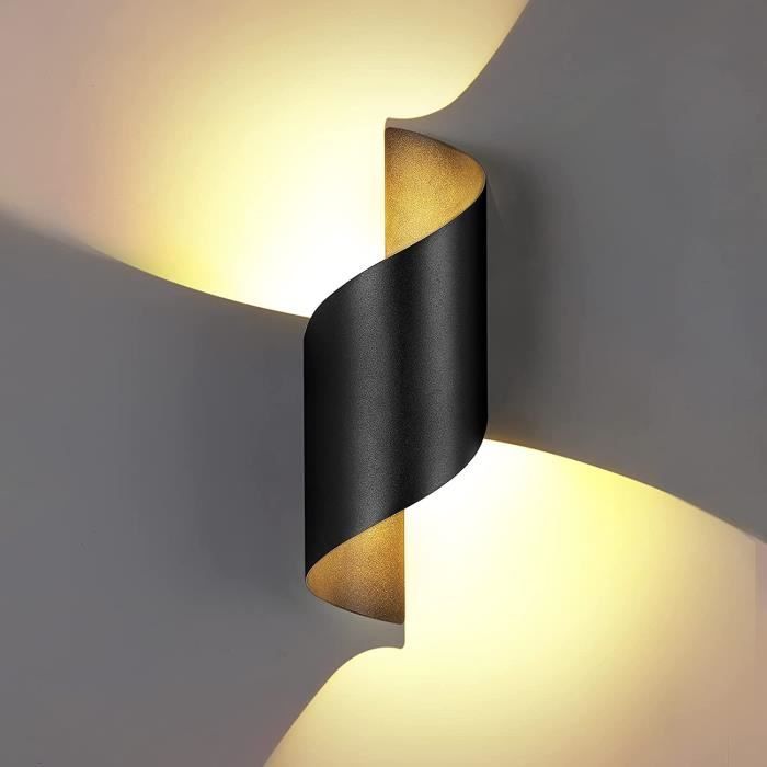 ZIKEY 10W Applique Murale LED Intérieur-Extérieur, Moderne Up Down