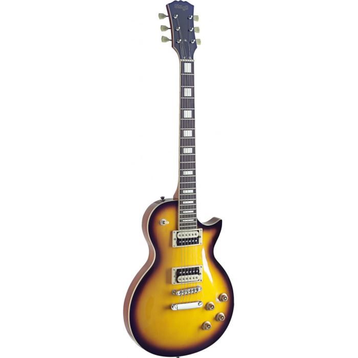 STAGG SEL-ZEB-2TS Guitare Electrique Zébra - Dégradé Brun