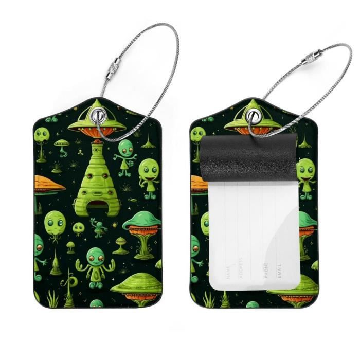 Étiquettes à Bagages Personnalisables - Design Chat Mignon, PVC Durable, 24,5 X 4,1 Cm