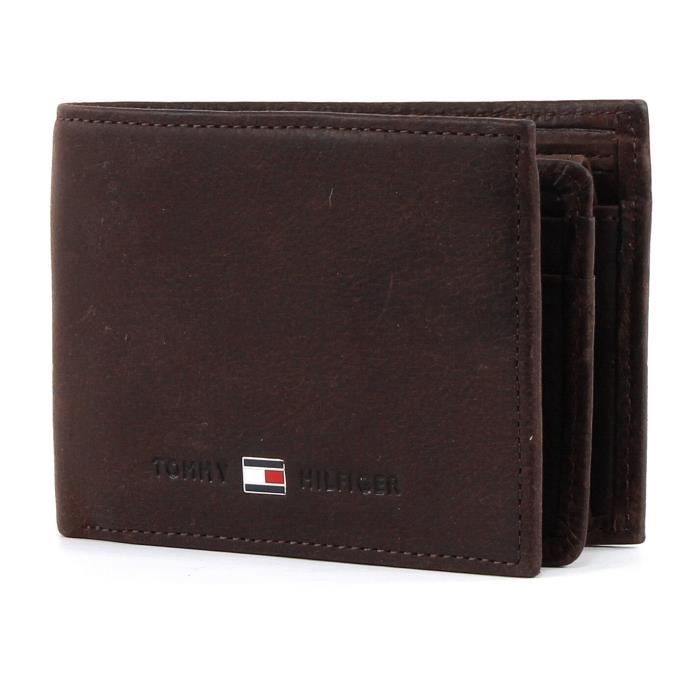 TOMMY HILFIGER Johnson Mini CC Flap and Coin Pocket Brown [17869