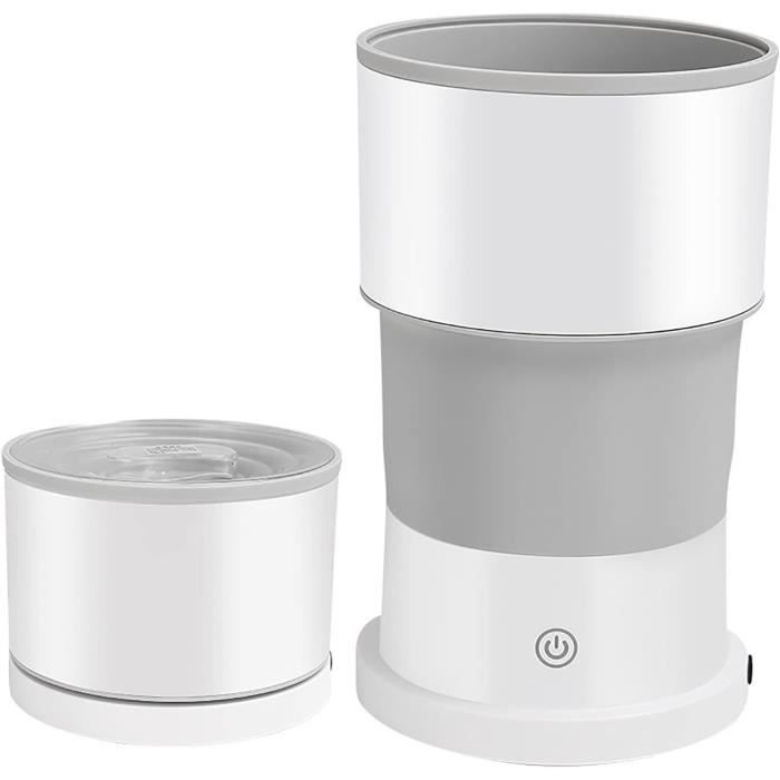 Mini Laveuse Portable Pour Sous-vêtements - Machine à Laver Et Essorer Rechargeable USB - Pour Voyage, Camping, Appartement