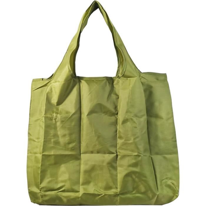Sac De Courses Pliable Réutilisable 58x40 Cm - Tissu Oxford Résistant - Porte Jusqu'à 22 Kg