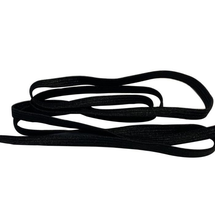 Cordon Élastique Plat 6 Mm - 25 Mètres Blanc Pour Couture, Tricot Et Loisirs Créatifs - Élastique Fort Et Extensible
