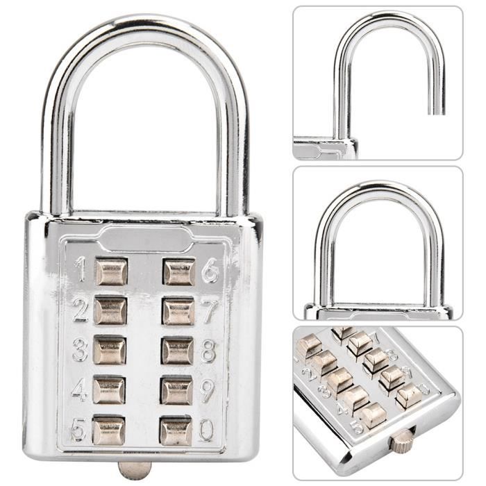Cadenas à combinaison pour casier de gym, cadenas à combinaison pour valise, sac