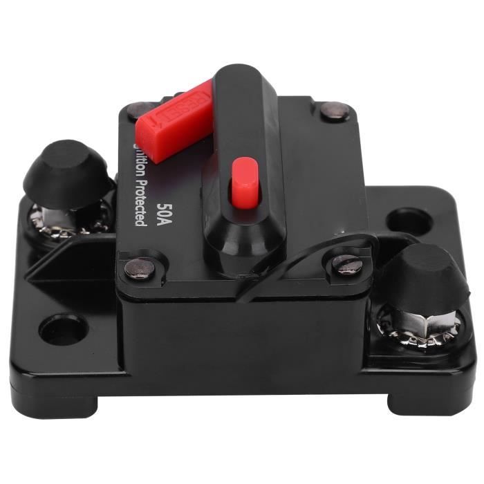 Disjoncteur Automatique Réarmable 12V 10-50A Avec Couvercle - Pour Installation Double Batterie Voiture/boat, Neuf
