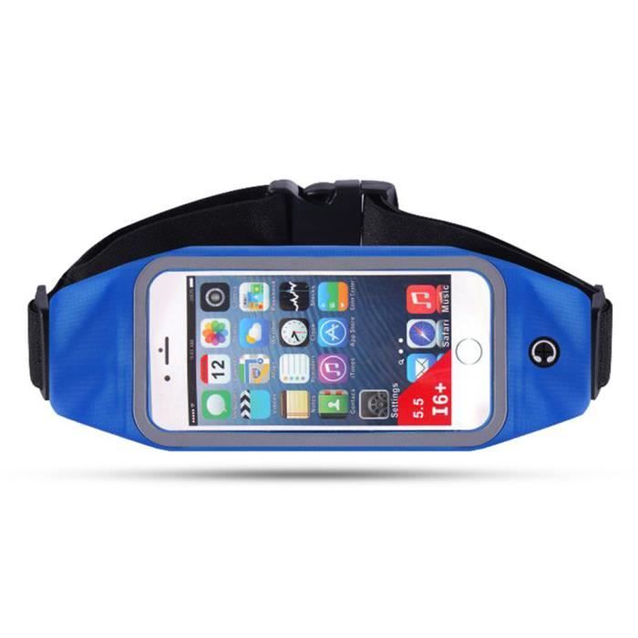 Sac Ceinture Jogging Ceinture De Course Téléphone - Poches Zippées - Réglable - Sport Fitness Ceinture Sport