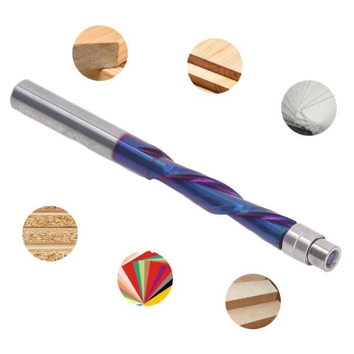 Mèche De Toupie Affleurante En Carbure – Tige 1/4 Pouce, Avec Roulement, Pour Bois Et Dérivés - 5