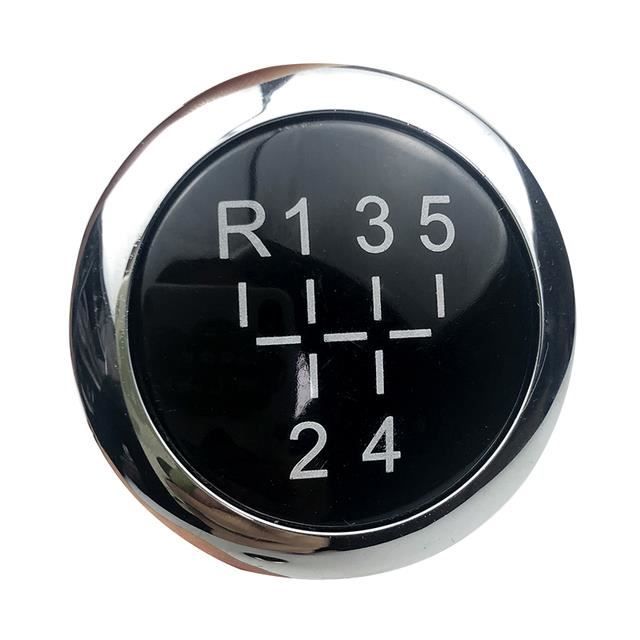 Pommeau De Levier De Vitesse + Soufflet Pour Opel Corsa E Et Adam (2013-2019) Boîte 5 Vitesses - Noir, Référence OEM 55496814 - Remplacement D'origine - 5