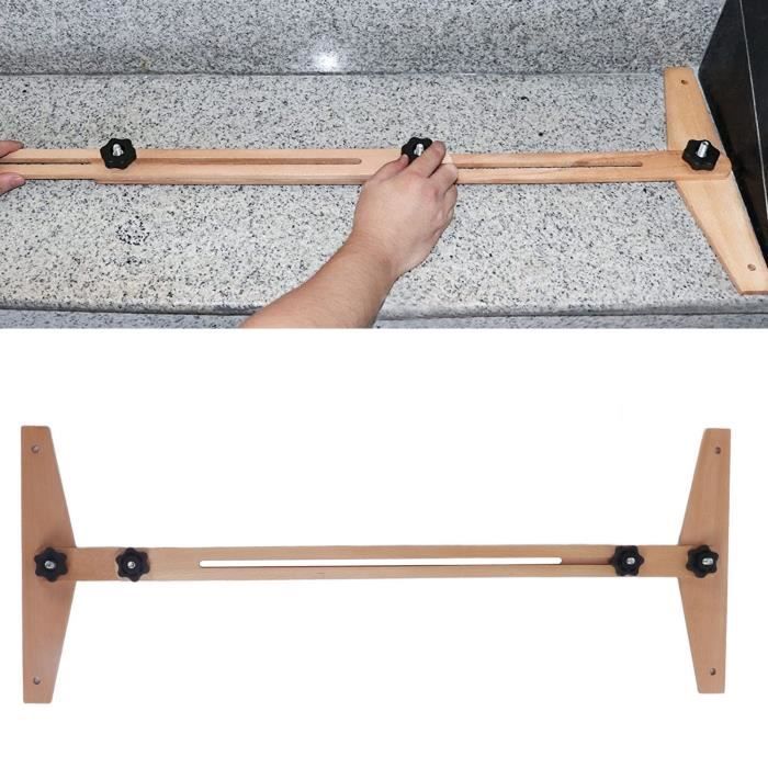 Règle de mesure d'escalier - ZJCHAO - Réutilisable et ajustable - Blanc - Bricolage
