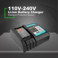 Chargeur de batterie Li-ion pour Makita 14.4V 18V BL1830 BL1430 DC18RC DC18RA Outil électrique-1