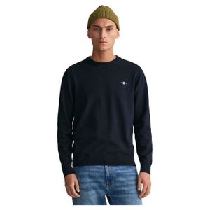Pull GANT Homme Taille L – Coton Noir Col V – Jumper Classique Chic