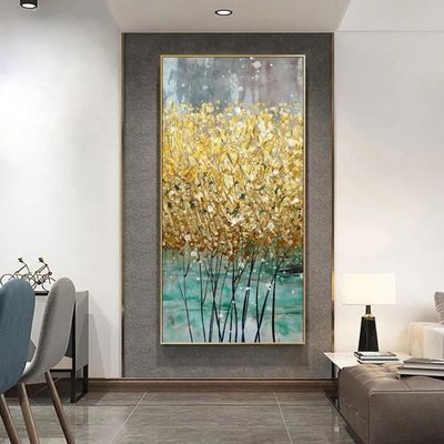 Tableau Sur Toile Abstrait Coloré 30x60cm - Art Mural Salon Moderne Sans Cadre
