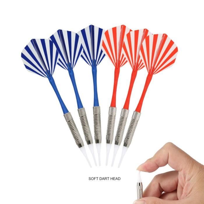 Cible De Fléchettes électronique – 38 Jeux, 12 Fléchettes Souples – Pour 16 Joueurs – Avec Affichage LED, Annonces Vocales
