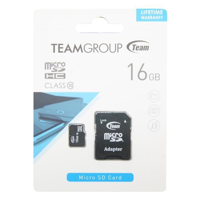 Carte mémoire TeamGroup Micro SD 32 Go Class10