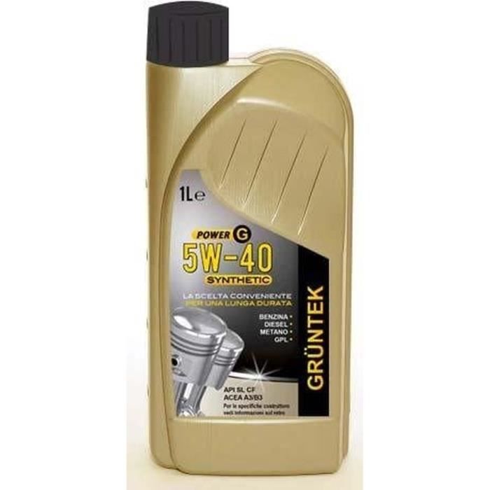 Huile Power G 5W40 Synthetic 1L Lubrifiant Voiture - Cdiscount Bricolage